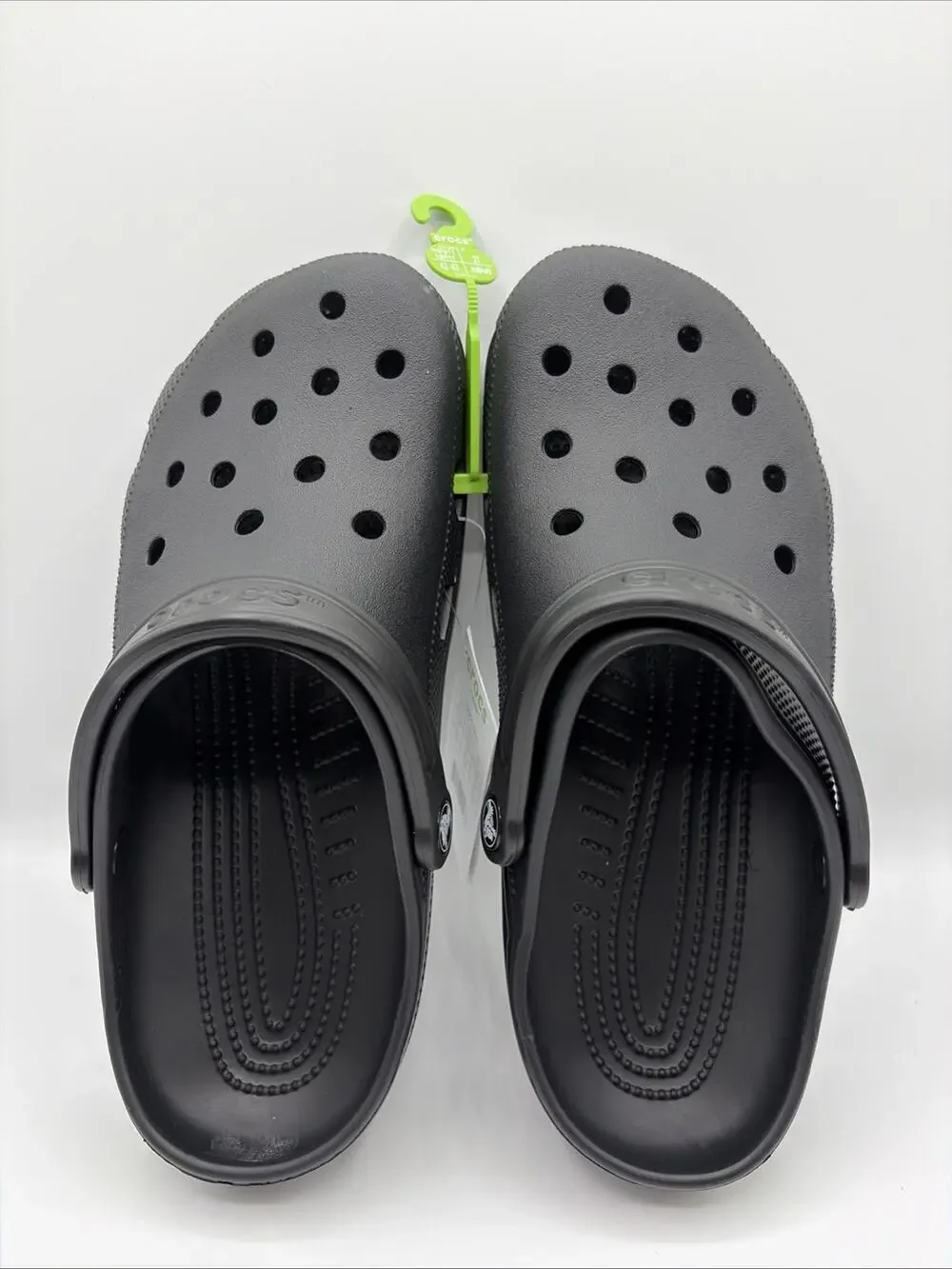 Crocs Men's Classic Clog Authentic Shoe Style 10001 Sz US M9 W11 NWT Black